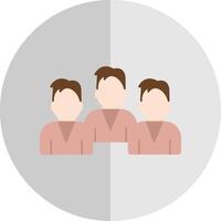 Group Team Flat Scale Icon Design vector