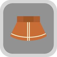 Skirt Flat round corner Icon Design vector