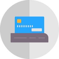crédito tarjeta pagar plano escala icono diseño vector