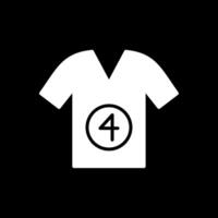 Shirt Glyph Inverted Icon Design vector