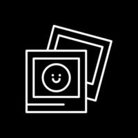 Photograph Line Inverted Icon Design vector