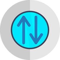 Swap Flat Scale Icon Design vector