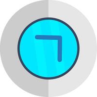 Chevron Flat Scale Icon Design vector
