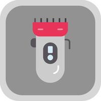 Electric Shaver Flat round corner Icon Design vector