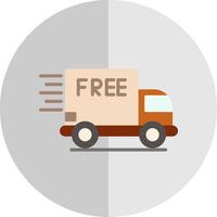 Free Delivery Flat Scale Icon Design vector