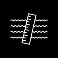 Ruler Line Inverted Icon Design vector