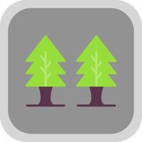 Plants Flat round corner Icon Design vector