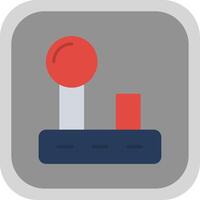 Joystick Flat round corner Icon Design vector