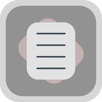 Notepad Flat round corner Icon Design vector