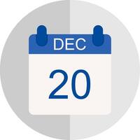 December Flat Scale Icon Design vector