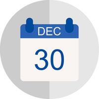 December Flat Scale Icon Design vector