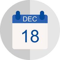 December Flat Scale Icon Design vector