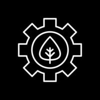 Offshore Platform Line Inverted Icon Design vector