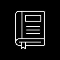 Bookmark Line Inverted Icon Design vector