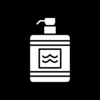 After Shave Glyph Inverted Icon Design vector