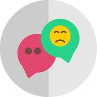Speech Bubble Flat Scale Icon Design vector