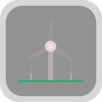 Turbine Energy Flat round corner Icon Design vector