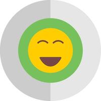 Happy Flat Scale Icon Design vector