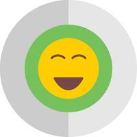 Happy Flat Scale Icon Design vector