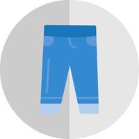 Trousers Flat Scale Icon Design vector