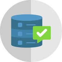 Data Quality Flat Scale Icon Design vector