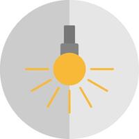 Headlight Flat Scale Icon Design vector