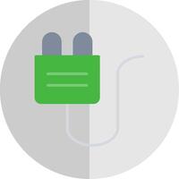 Plug Flat Scale Icon Design vector