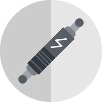 Spark Plug Flat Scale Icon Design vector