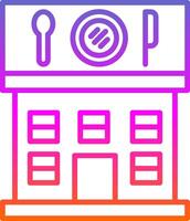 Restaurant Line Gradient Icon Design vector