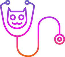 Veterinary Line Gradient Icon Design vector