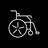 Disabled Line Inverted Icon Design vector