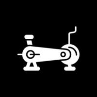 Cycling Glyph Inverted Icon Design vector