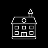 Private Guest House Line Inverted Icon Design vector