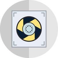 Aperture Flat Scale Icon Design vector