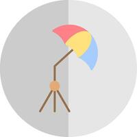 Umbrella Flat Scale Icon Design vector