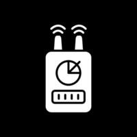 Device Glyph Inverted Icon Design vector