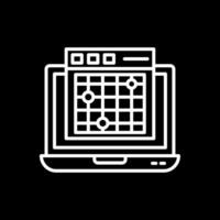 Heatmap Line Inverted Icon Design vector