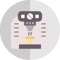 Coffee Machine Flat Scale Icon Design vector