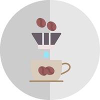 Coffee Filter Flat Scale Icon Design vector