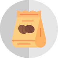 Beans Bag Flat Scale Icon Design vector