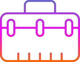 Suitcase Line Gradient Icon Design vector