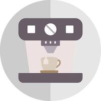 Coffee Machine Flat Scale Icon Design vector