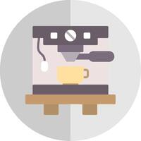 Coffee Machine Flat Scale Icon Design vector