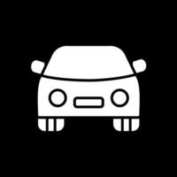 Car Glyph Inverted Icon Design vector