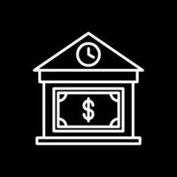 Finance Line Inverted Icon Design vector