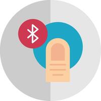 Bluetooth Flat Scale Icon Design vector