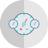 relojes plano escala icono diseño vector