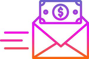 Bribe Line Gradient Icon Design vector