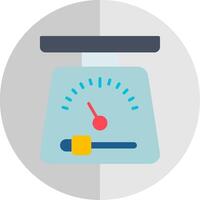 Scales Flat Scale Icon Design vector