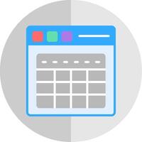 Table Flat Scale Icon Design vector